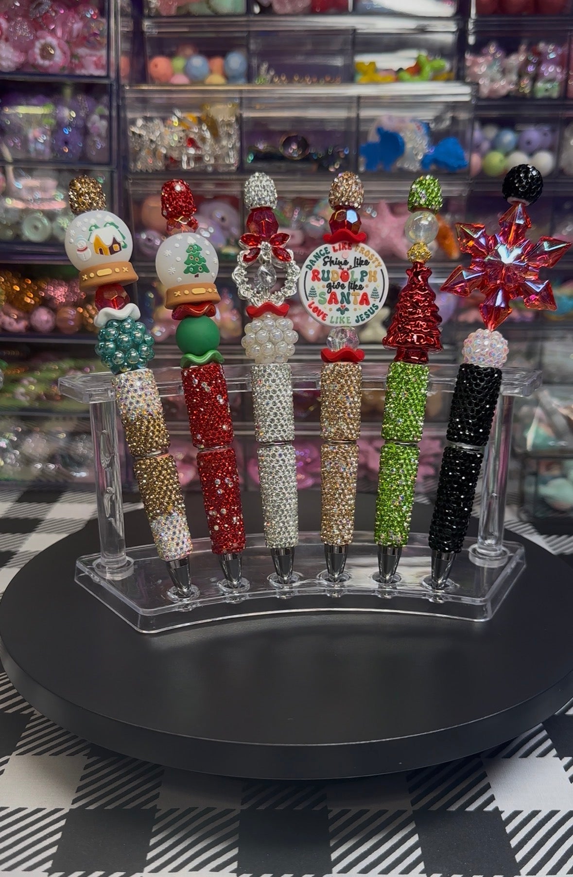 Christmas Beaded Pens