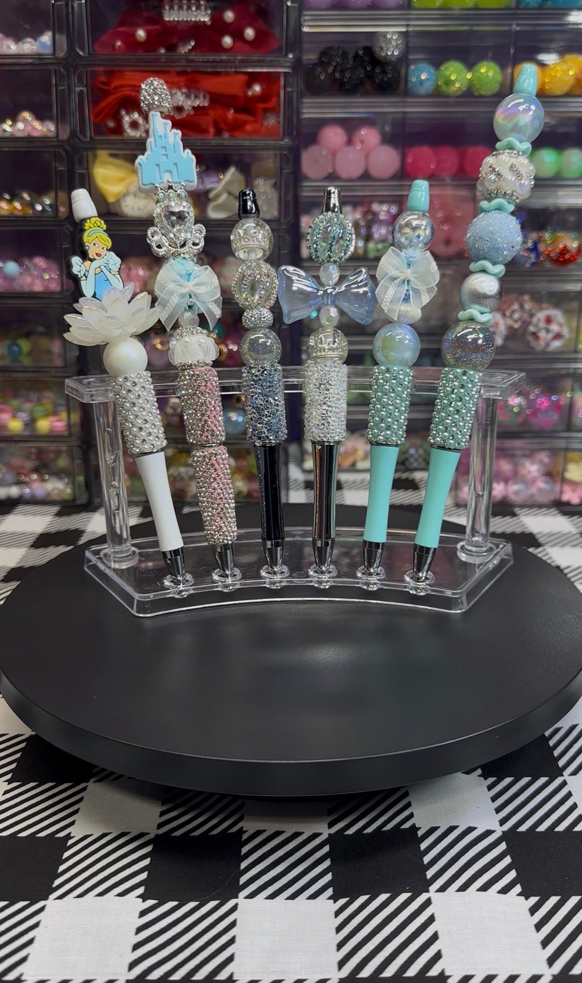 Cinderella Collection Beaded Pens