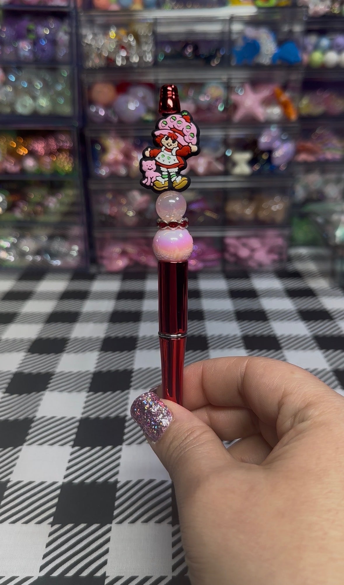 Beaded Pens Strawberry Girl Collection