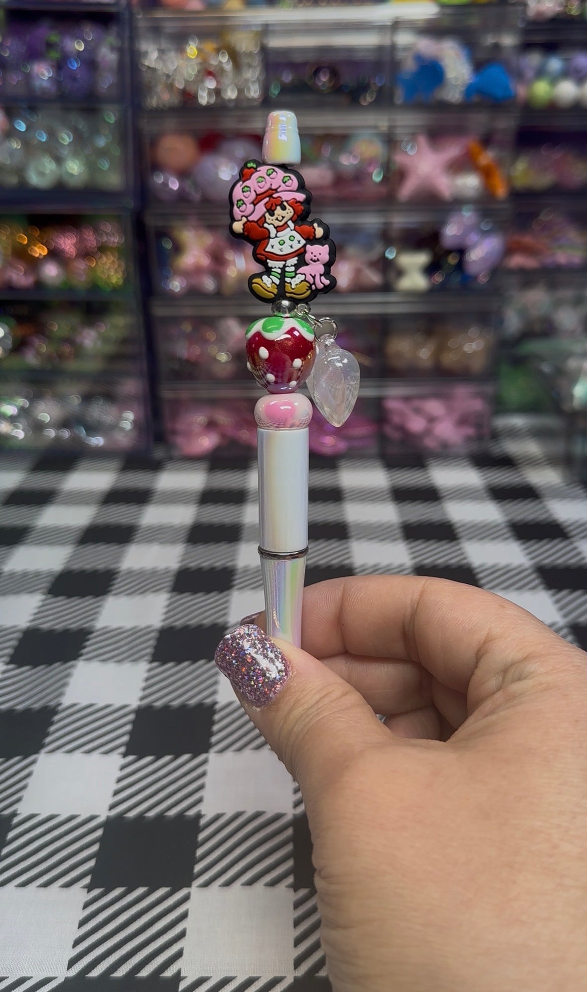 Beaded Pens Strawberry Girl Collection
