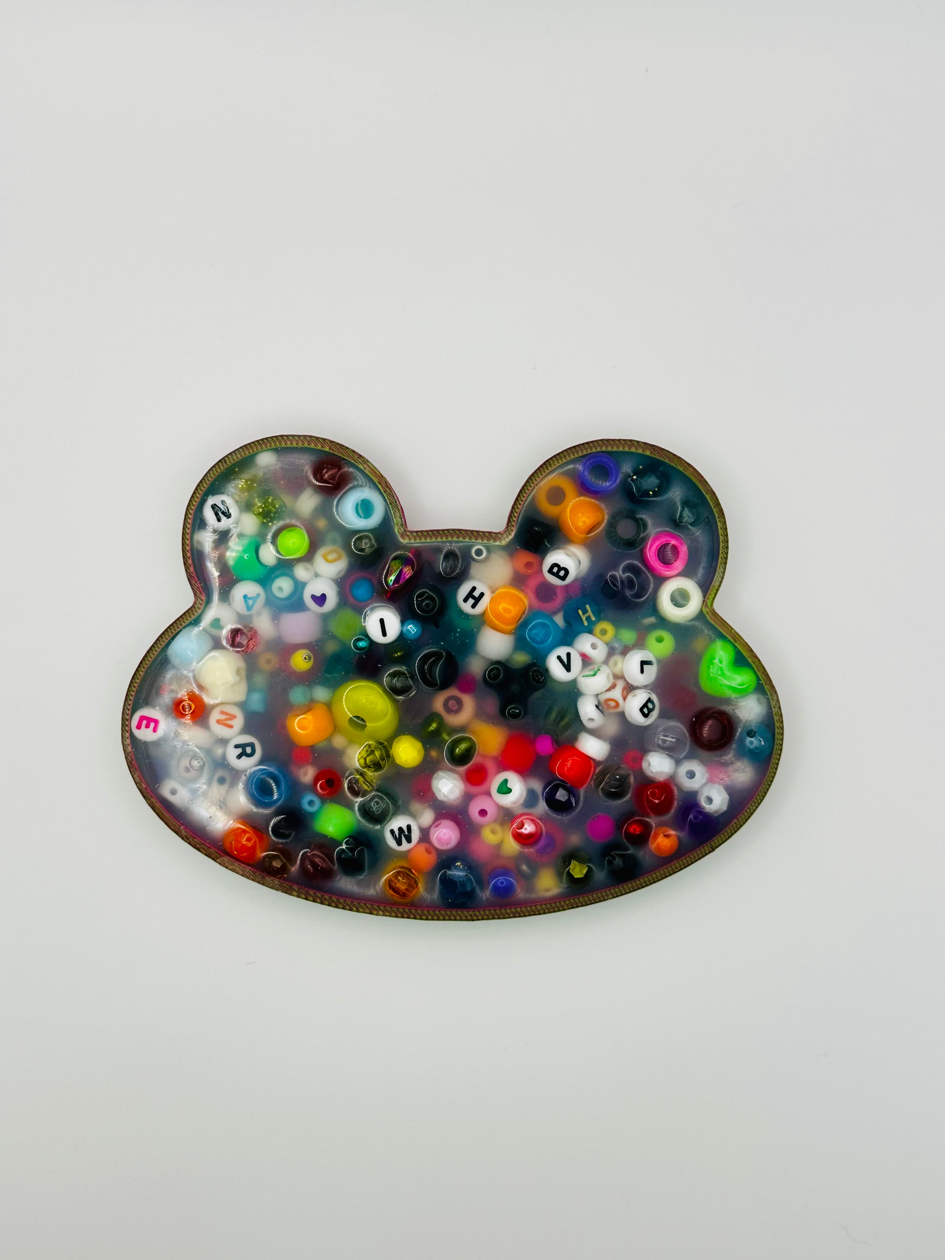 Large Froggy Picky Bestie (Not Remeltable)- Colors May Vary. Limited Edition Fidget Toy for Anxiety Skin Picking Habits with 3D Printed Trays for Refills.