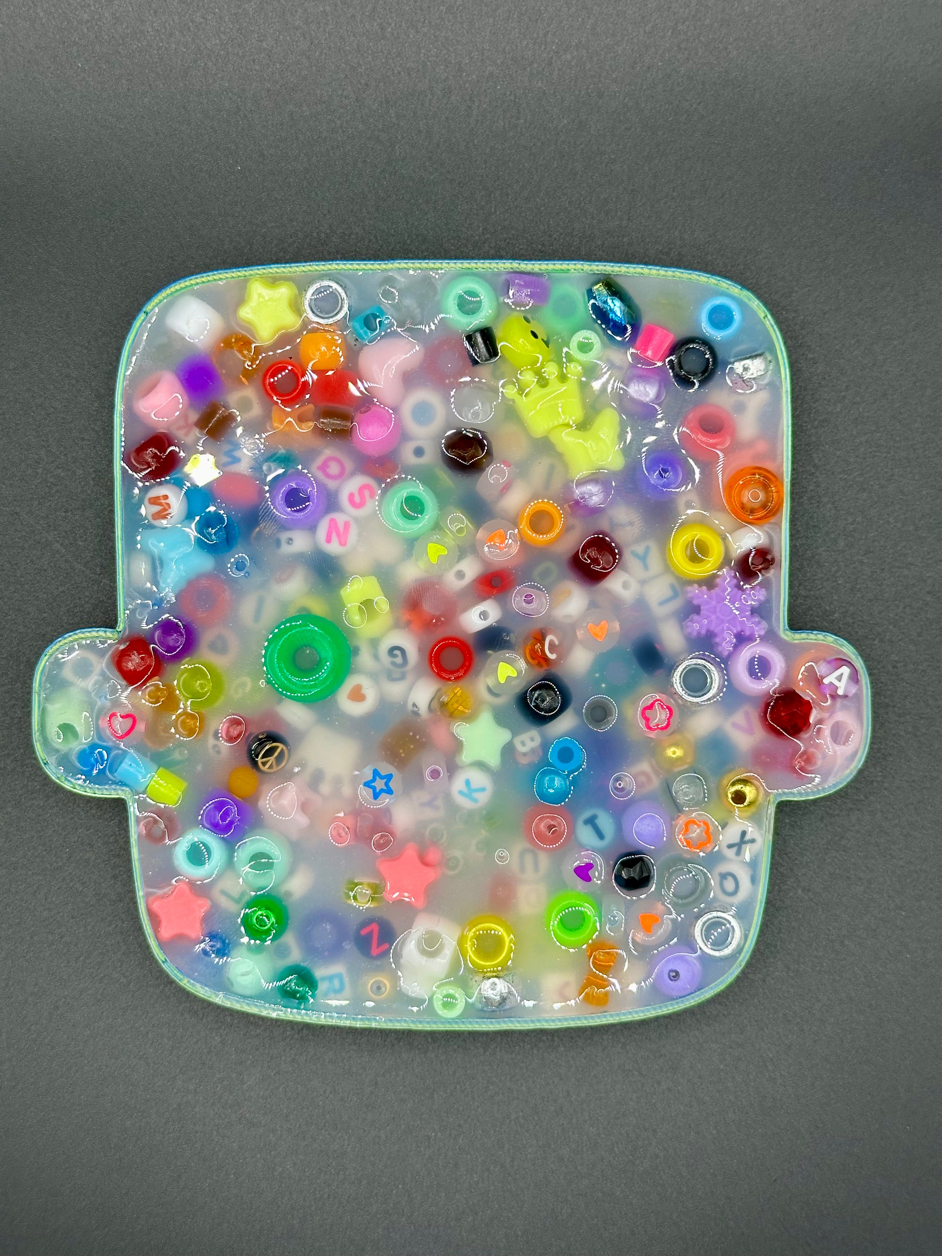 Fraken Head Picky Bestie (Not Remeltable)- Colors May Vary. Limited Edition Fidget Toy for Anxiety Skin Picking Habits with 3D Printed Trays for Refills.