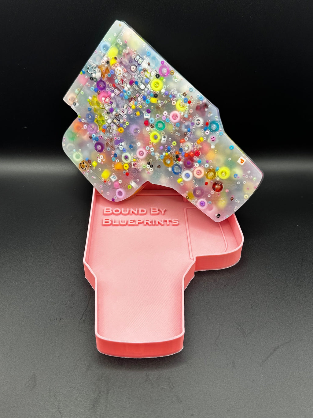 Large Tumbler Picky Bestie (Not Remeltable)- Colors May Vary. Limited Edition Fidget Toy for Anxiety Skin Picking Habits with 3D Printed Trays for Refills.