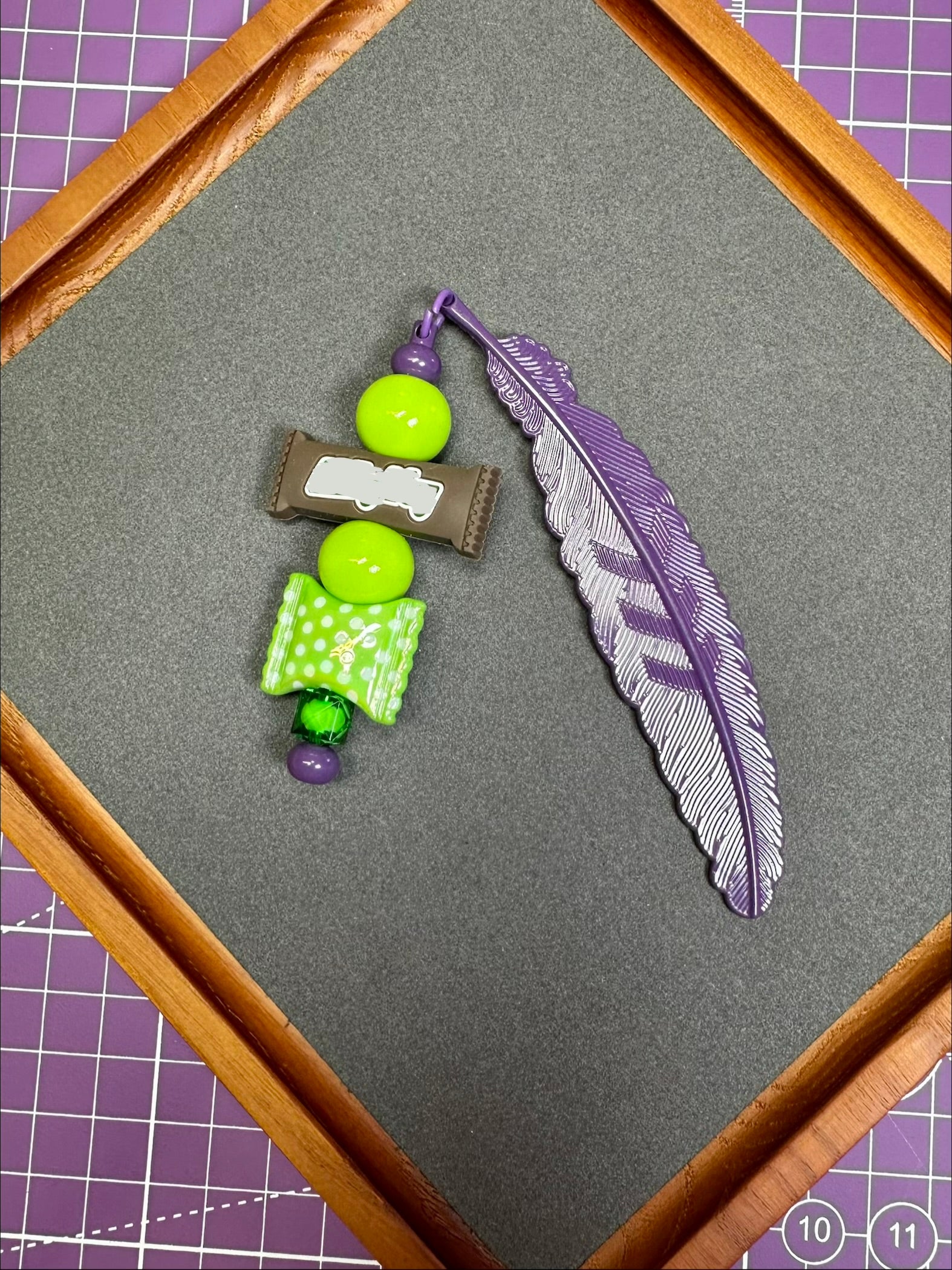 Beaded Leaf Bookmarks