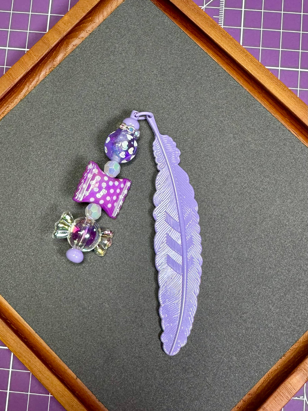 Beaded Leaf Bookmarks
