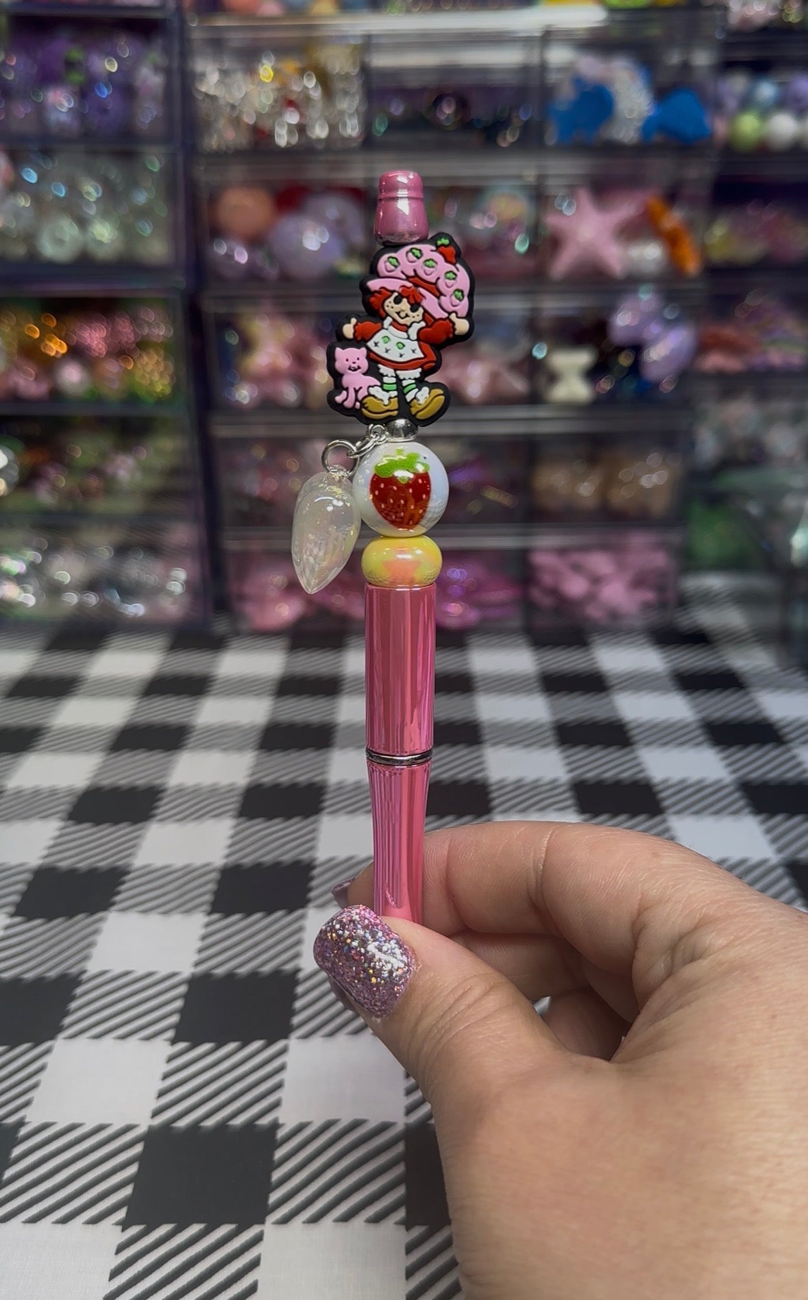 Beaded Pens Strawberry Girl Collection