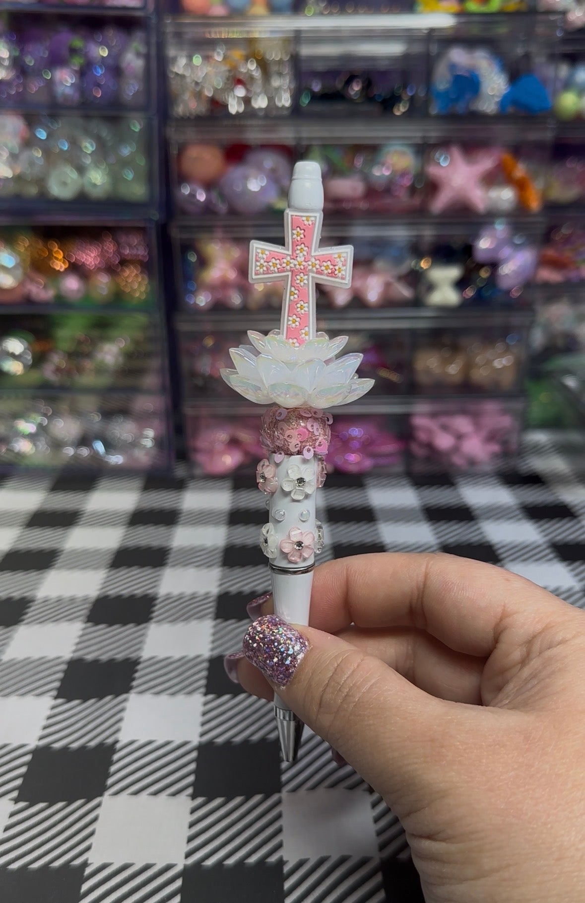 Beaded Pens with Religious Theme