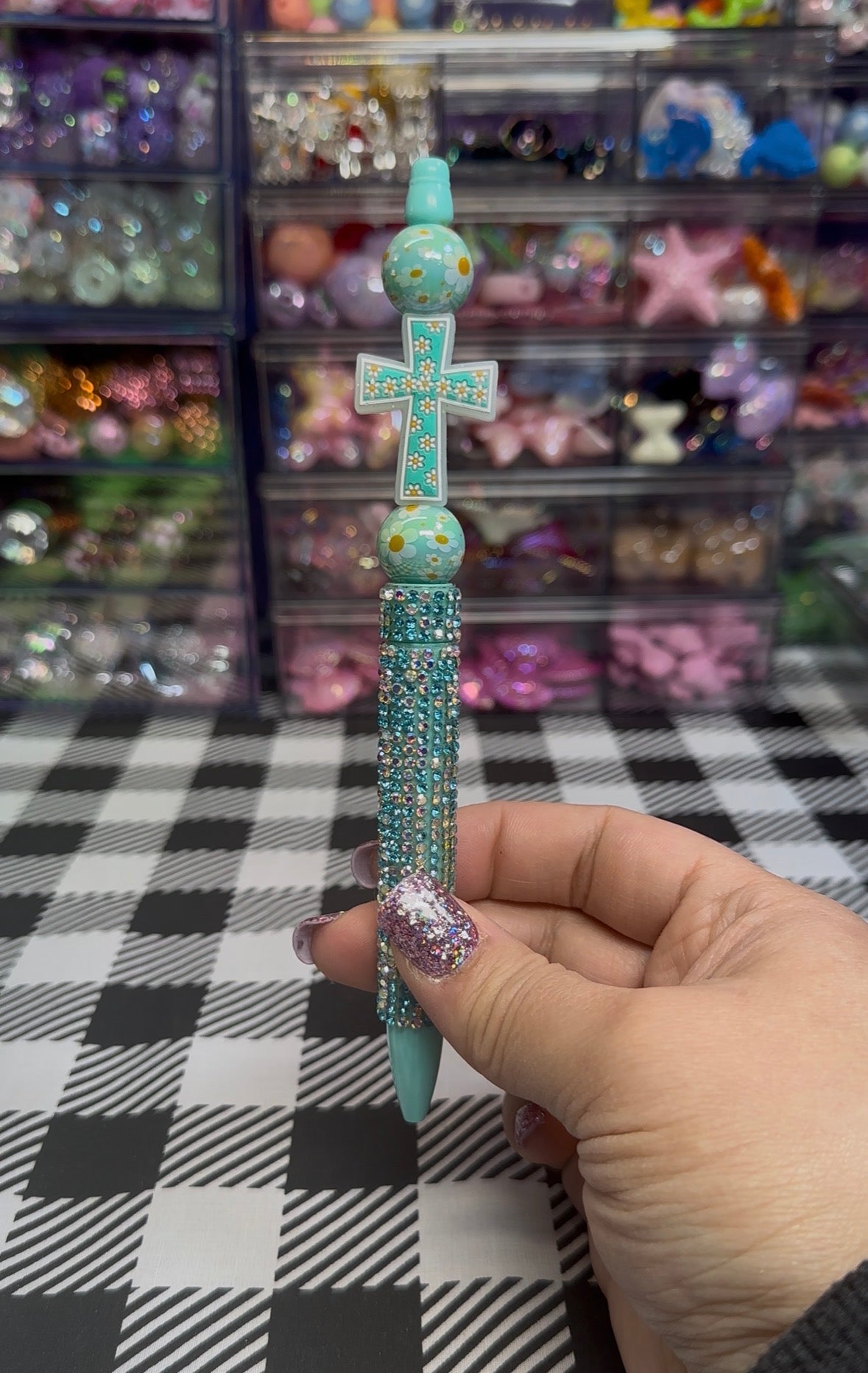 Beaded Pens with Religious Theme