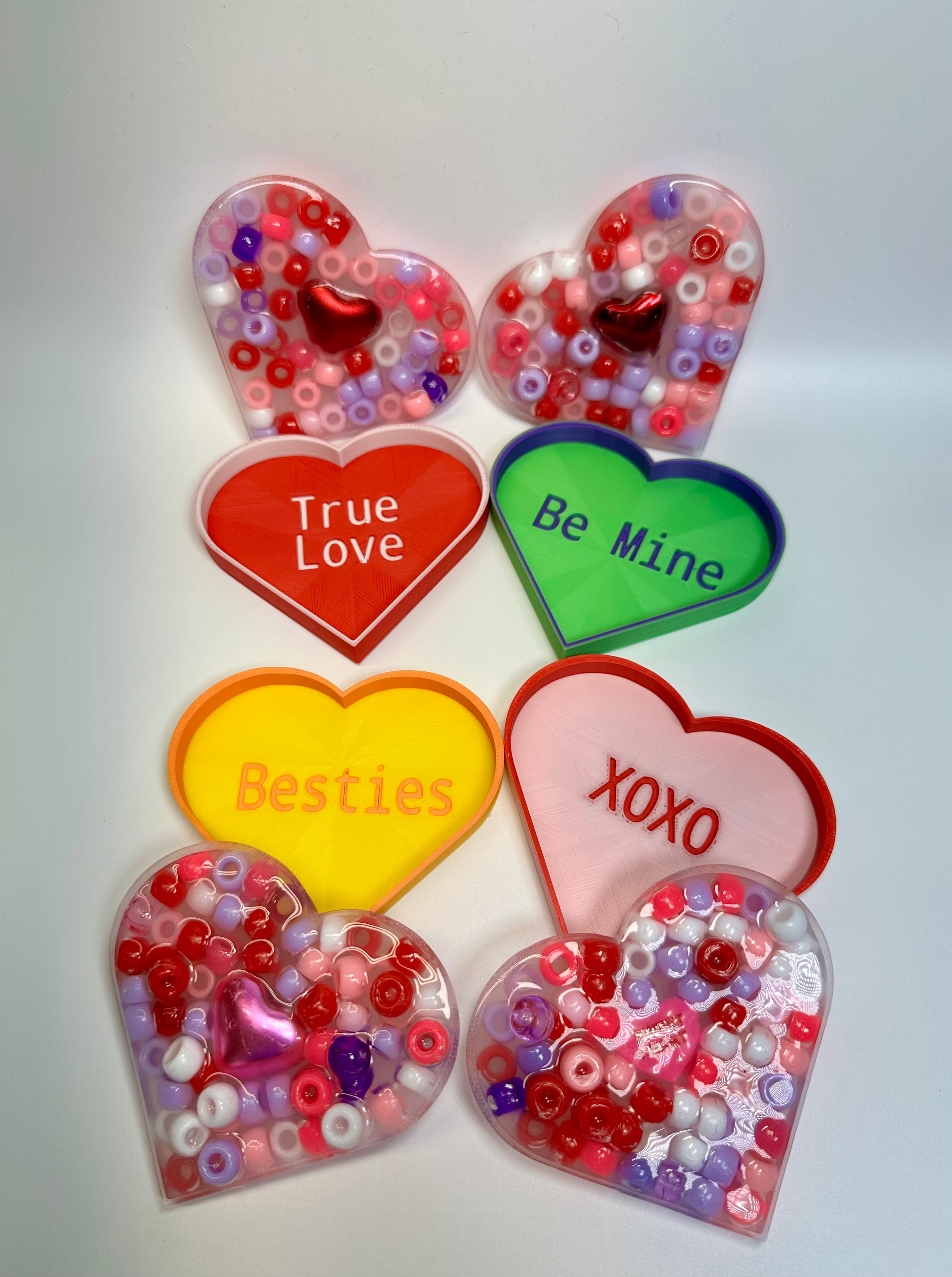 Mini Valentine’s Conversation Hearts picky bestie (Set of 4) (Not Remeltable). Limited edition picky pad.