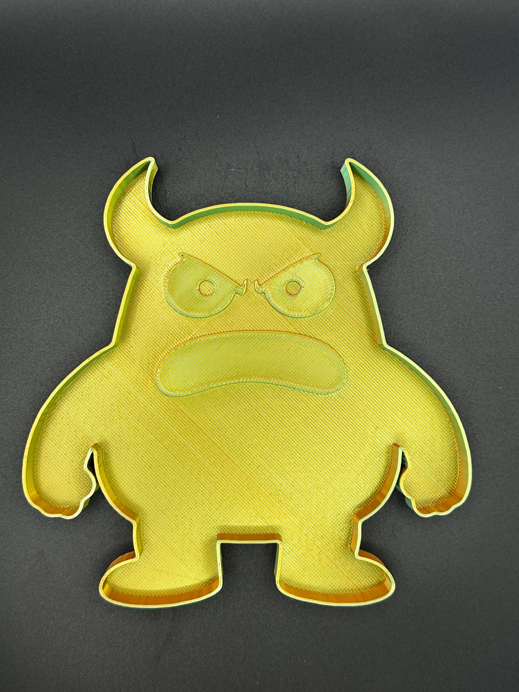 Large Angry Monster Picky Bestie (Not Remeltable)- Colors May Vary. Limited Edition Fidget Toy for Anxiety Skin Picking Habits with 3D Printed Trays for Refills.