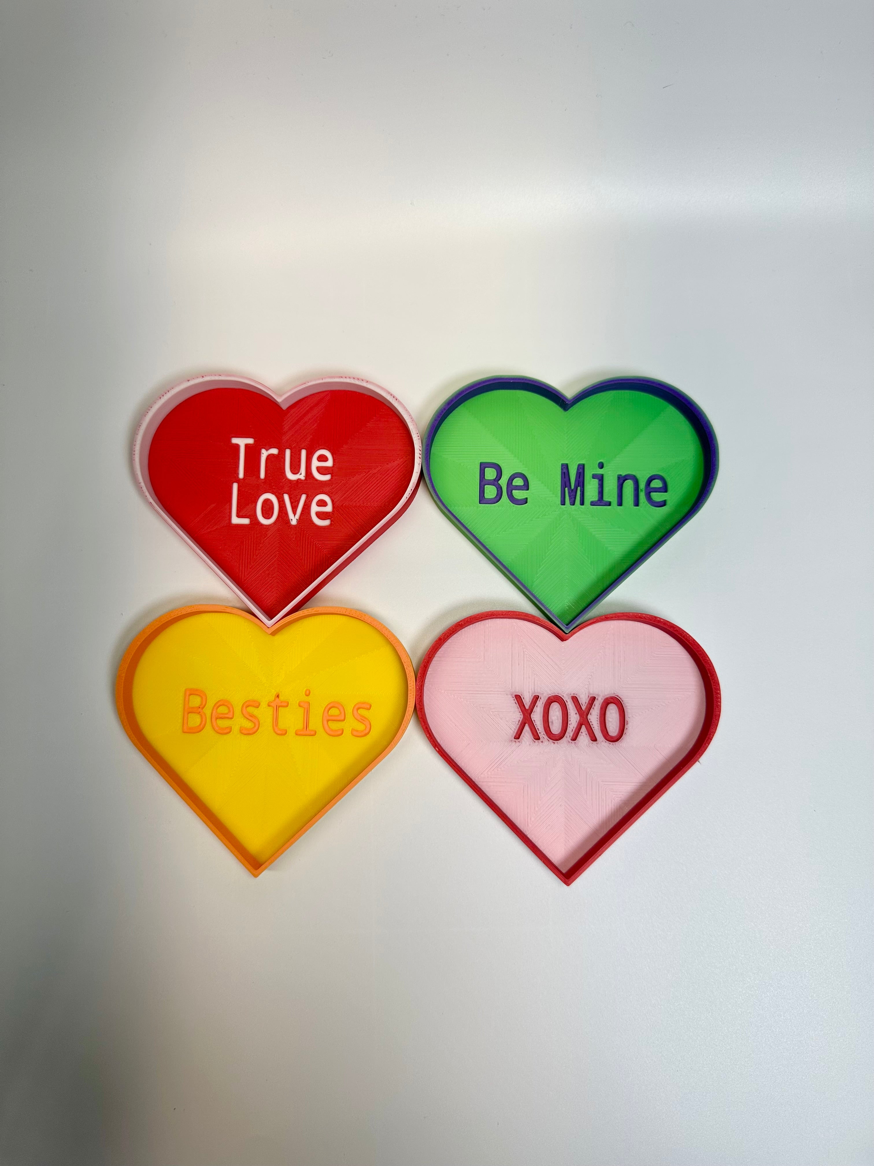 Mini Valentine’s Conversation Hearts picky bestie (Set of 4) (Not Remeltable). Limited edition picky pad.