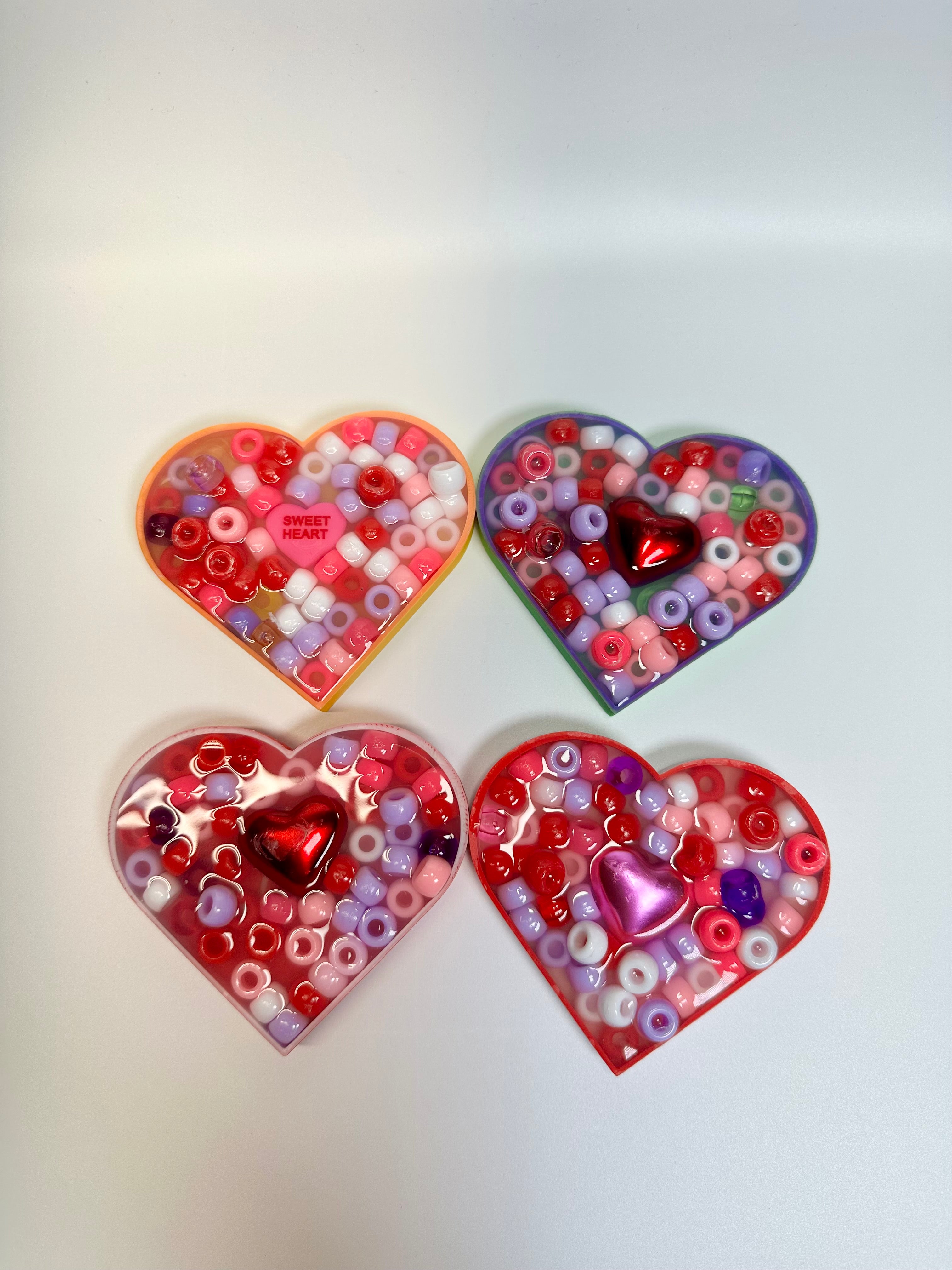 Mini Valentine’s Conversation Hearts picky bestie (Set of 4) (Not Remeltable). Limited edition picky pad.