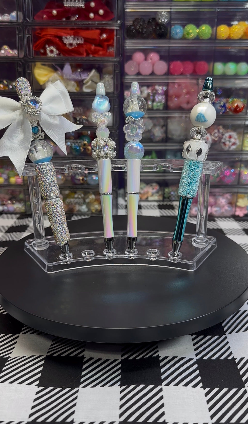 Beaded Pens with Cindy inspired Designs