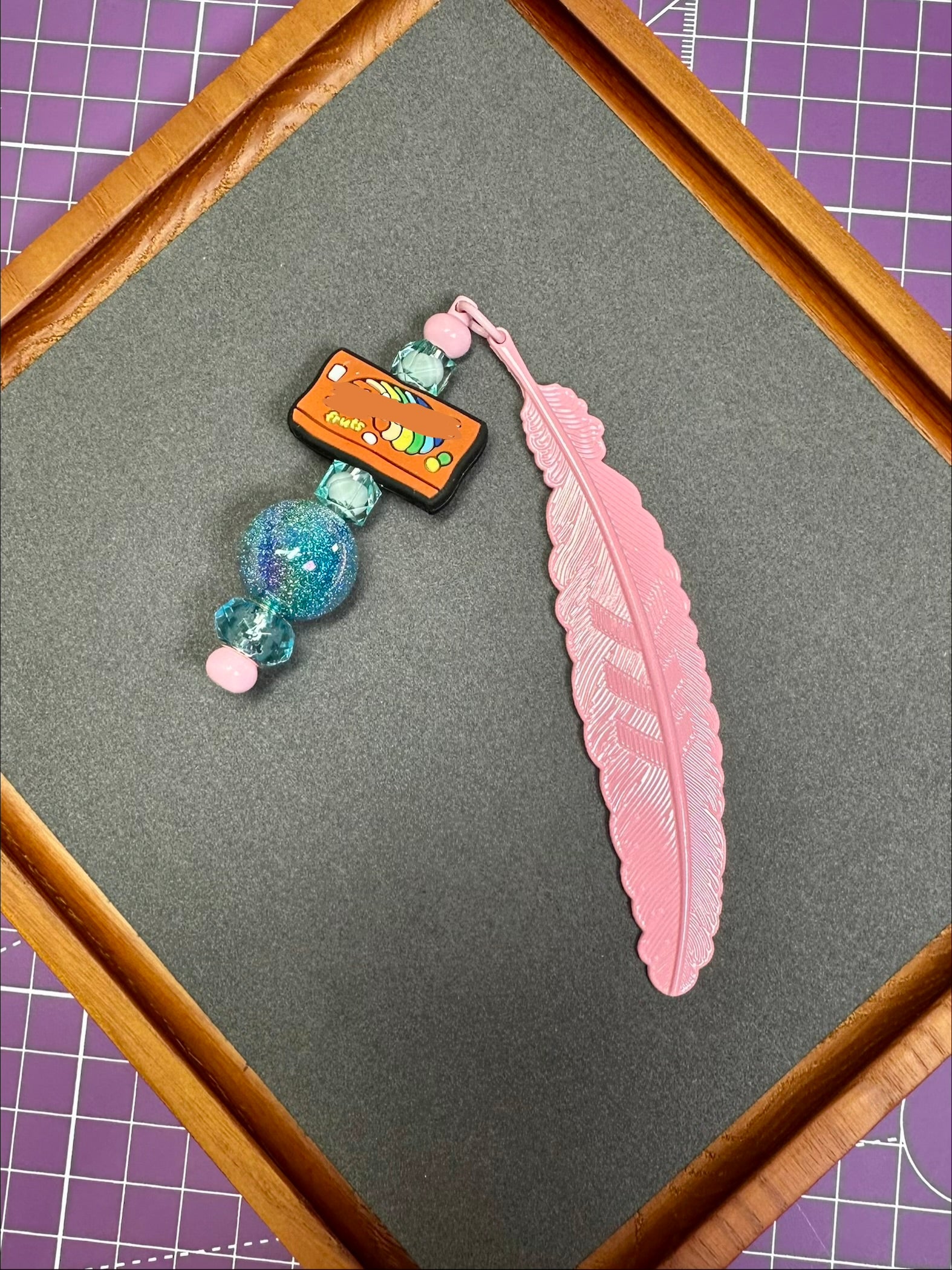 Beaded Leaf Bookmarks