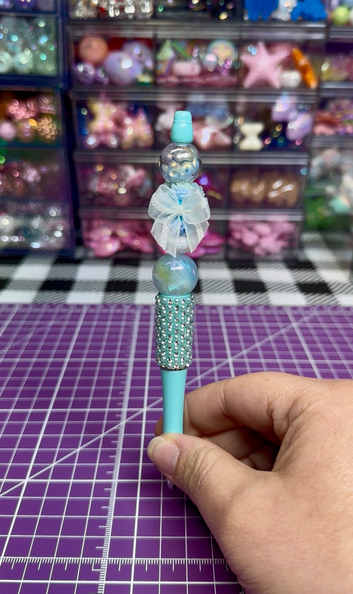 Beaded Pens with Cindy inspired Designs