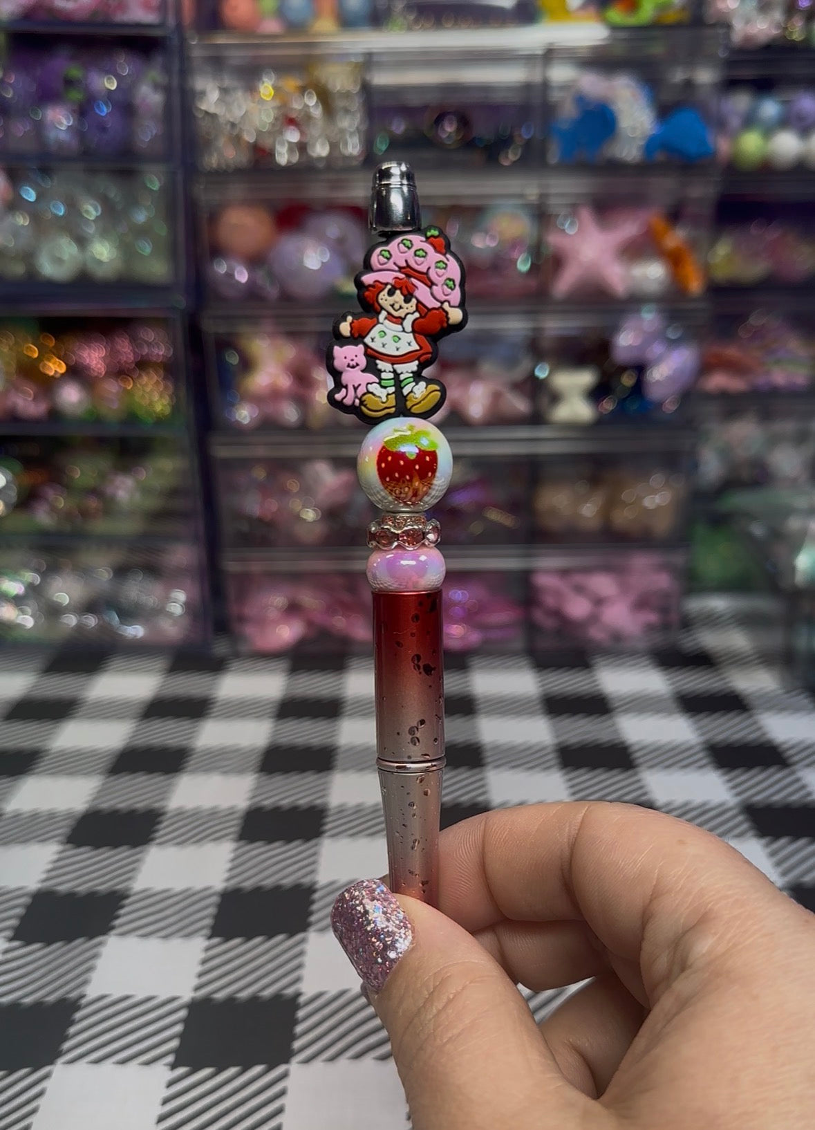 Beaded Pens Strawberry Girl Collection