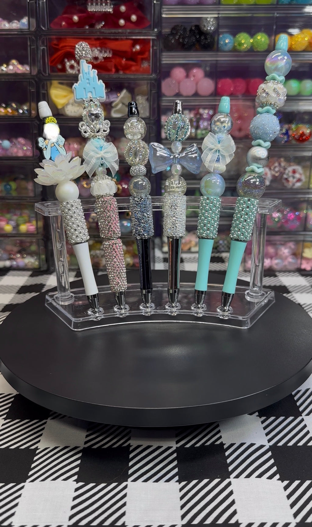 Beaded Pens with Cindy inspired Designs