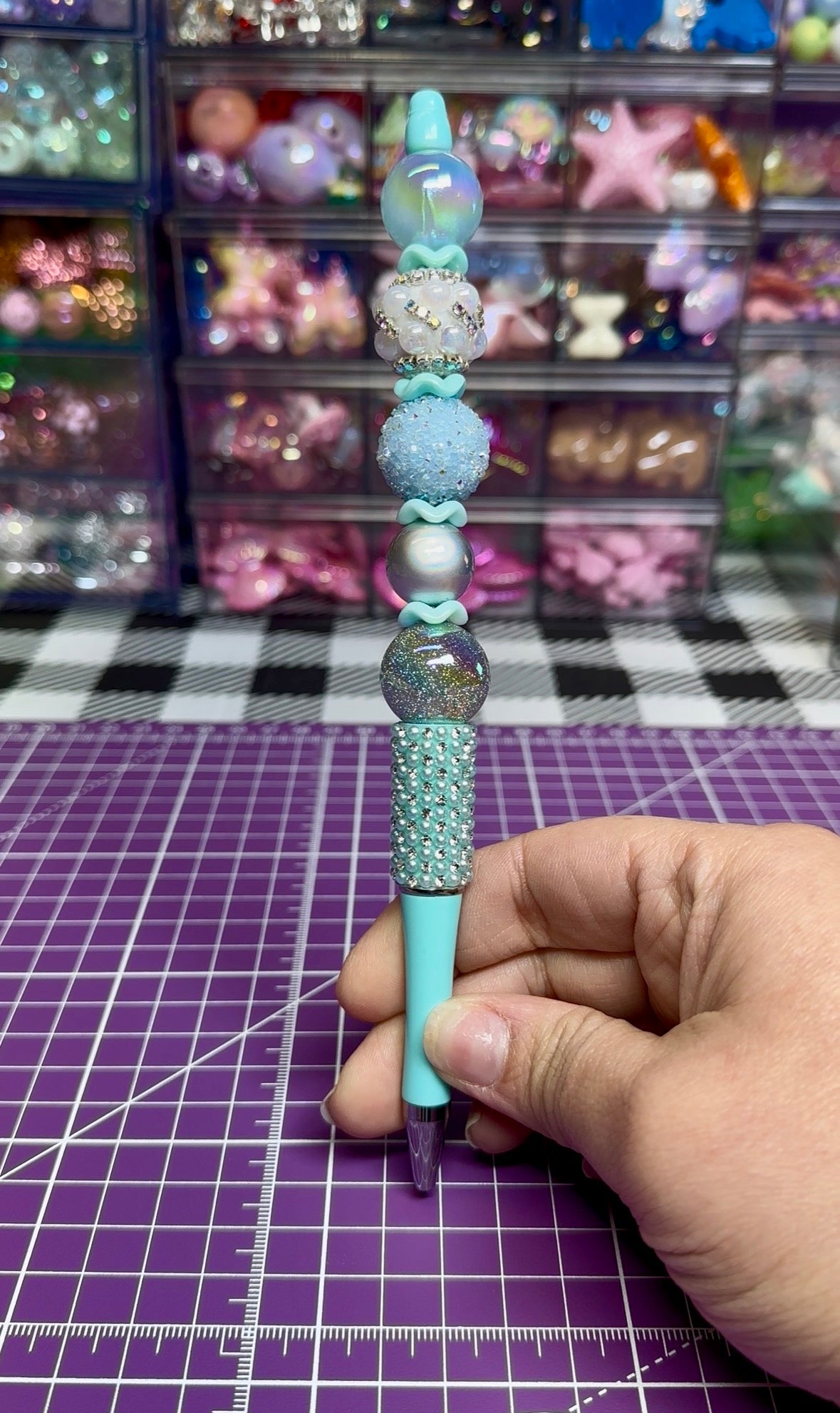 Beaded Pens with Cindy inspired Designs