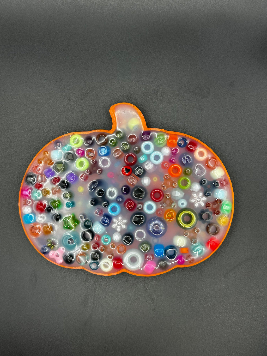 Jack O Lantern Picky Bestie (Not Remeltable)- Colors May Vary. Limited Edition Fidget Toy for Anxiety Skin Picking Habits with 3D Printed Trays for Refills.