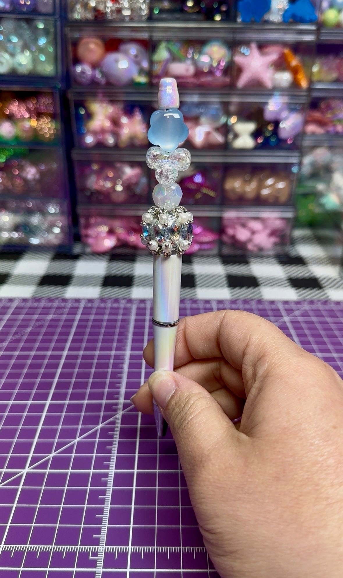 Beaded Pens with Cindy inspired Designs