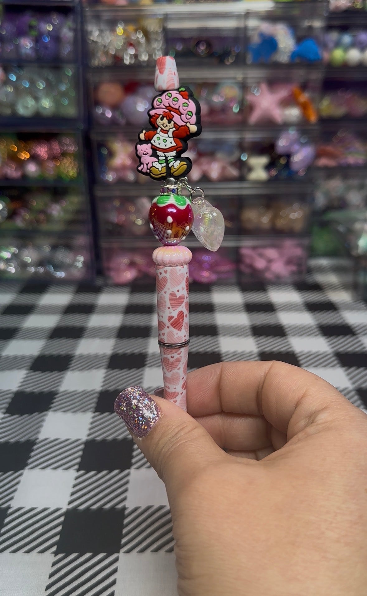 Beaded Pens Strawberry Girl Collection