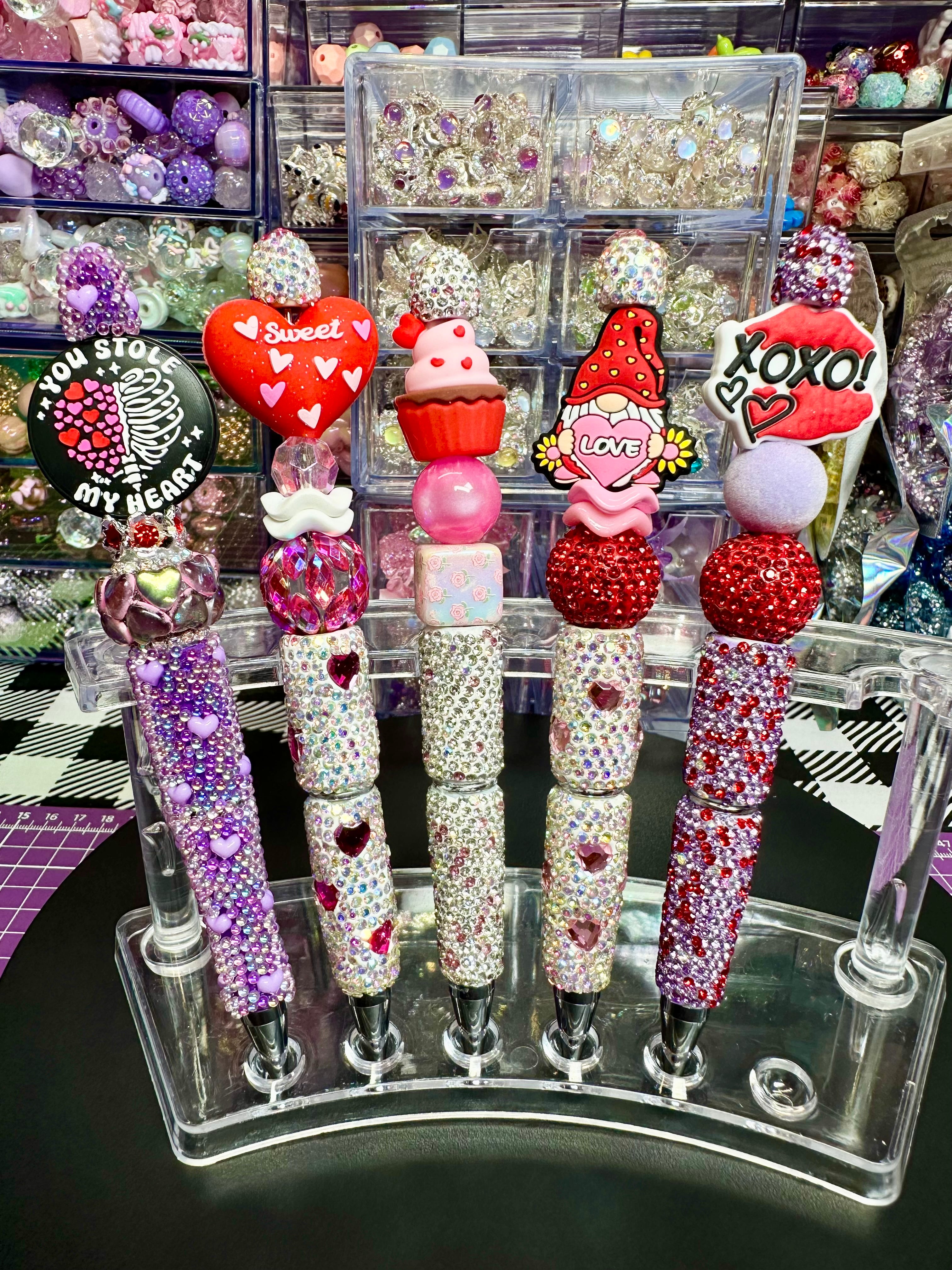 Beaded Pens - Valentine's Day Collection