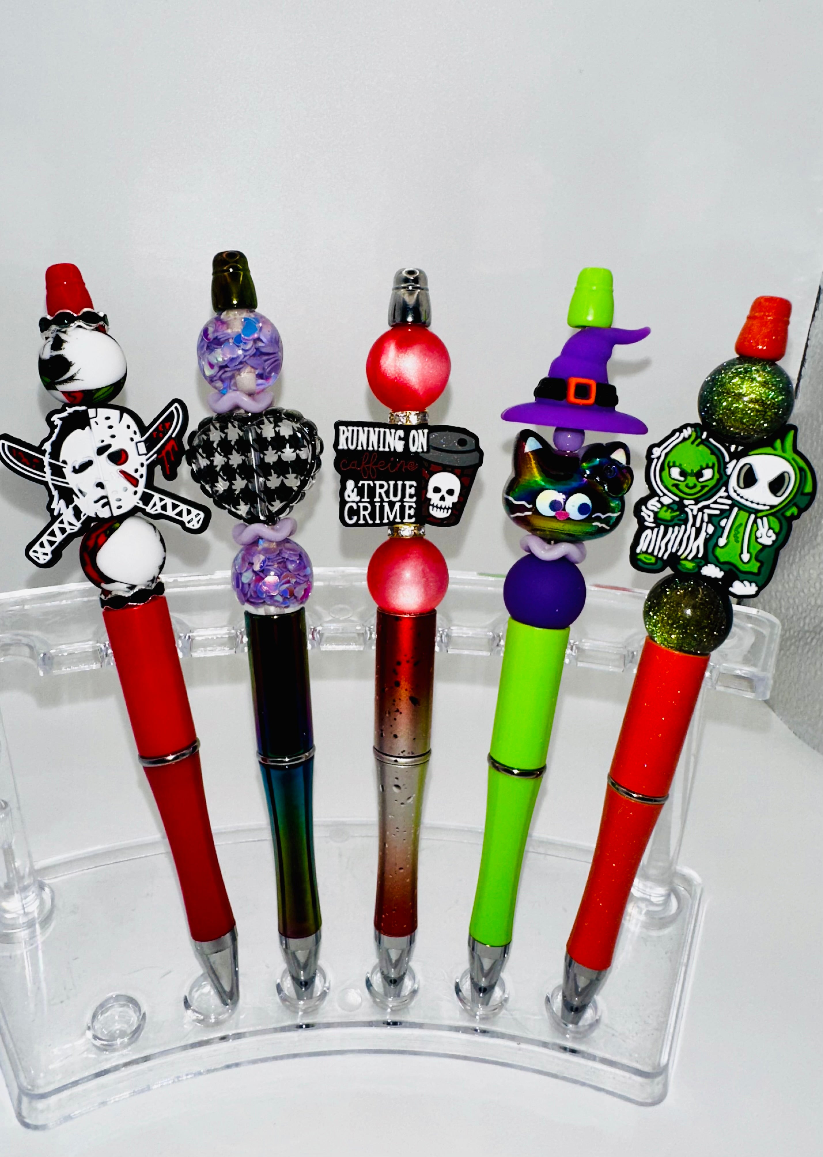 Beaded Pens - Colorful Stationery with Unique Bead Designs and Assorted Colors for Writing Needs