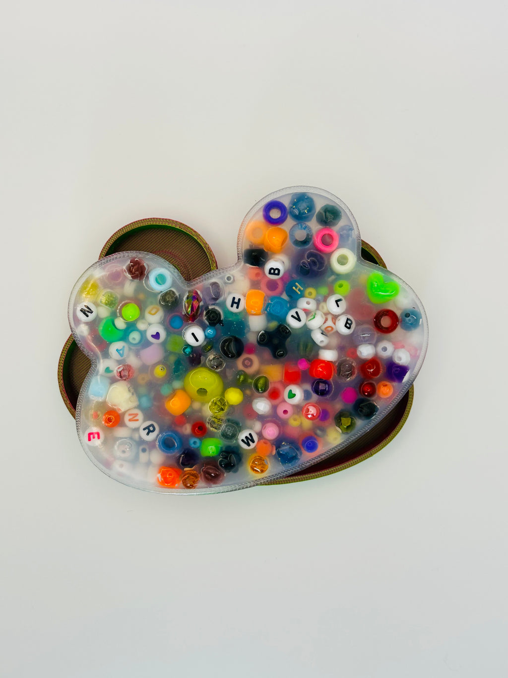 Large Froggy Picky Bestie (Not Remeltable)- Colors May Vary. Limited Edition Fidget Toy for Anxiety Skin Picking Habits with 3D Printed Trays for Refills.