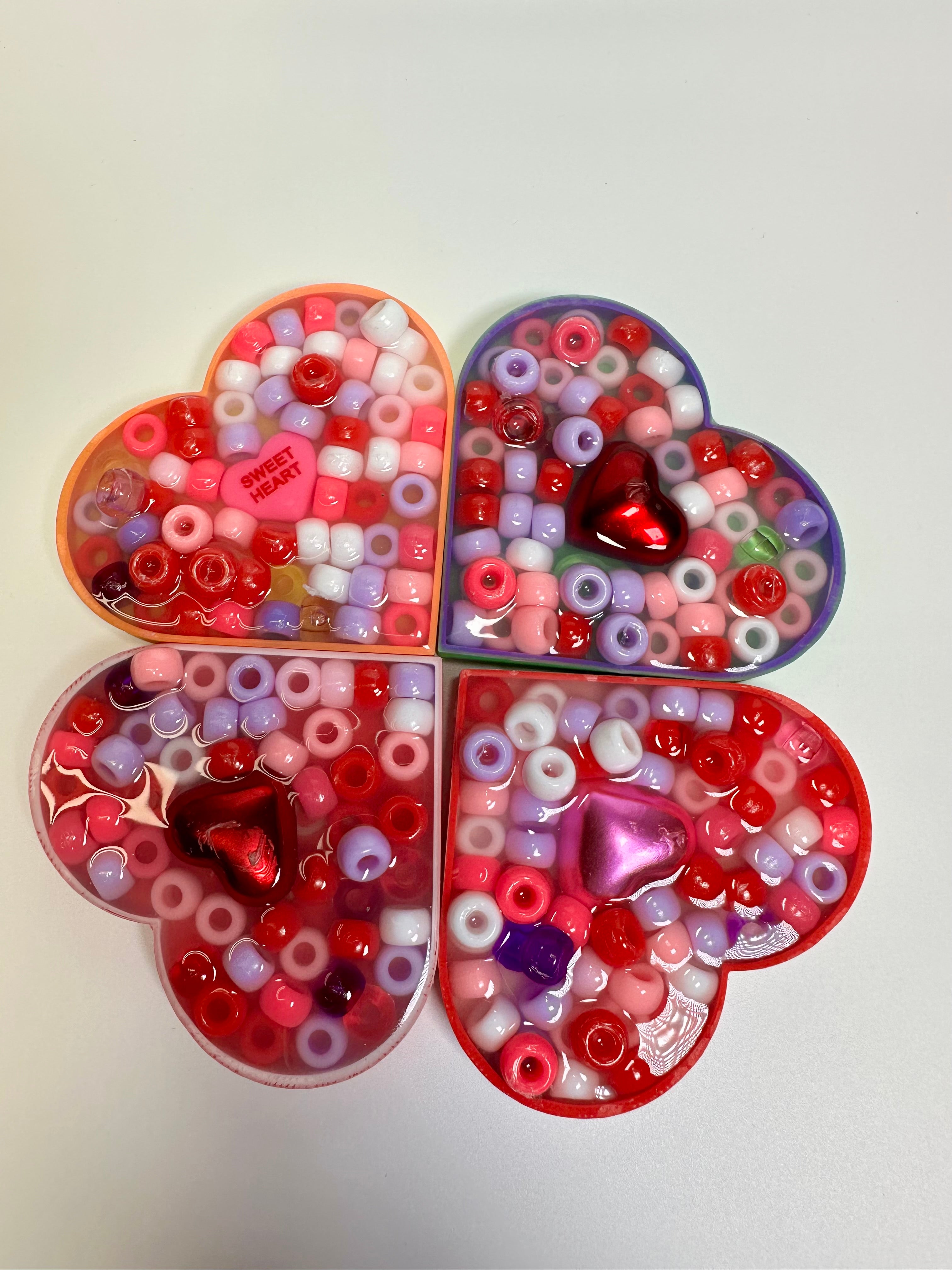 Mini Valentine’s Conversation Hearts picky bestie (Set of 4) (Not Remeltable). Limited edition picky pad.