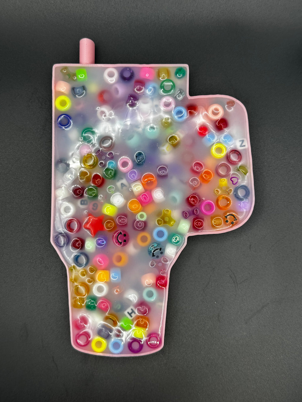 Large Tumbler Picky Bestie (Not Remeltable)- Colors May Vary. Limited Edition Fidget Toy for Anxiety Skin Picking Habits with 3D Printed Trays for Refills.