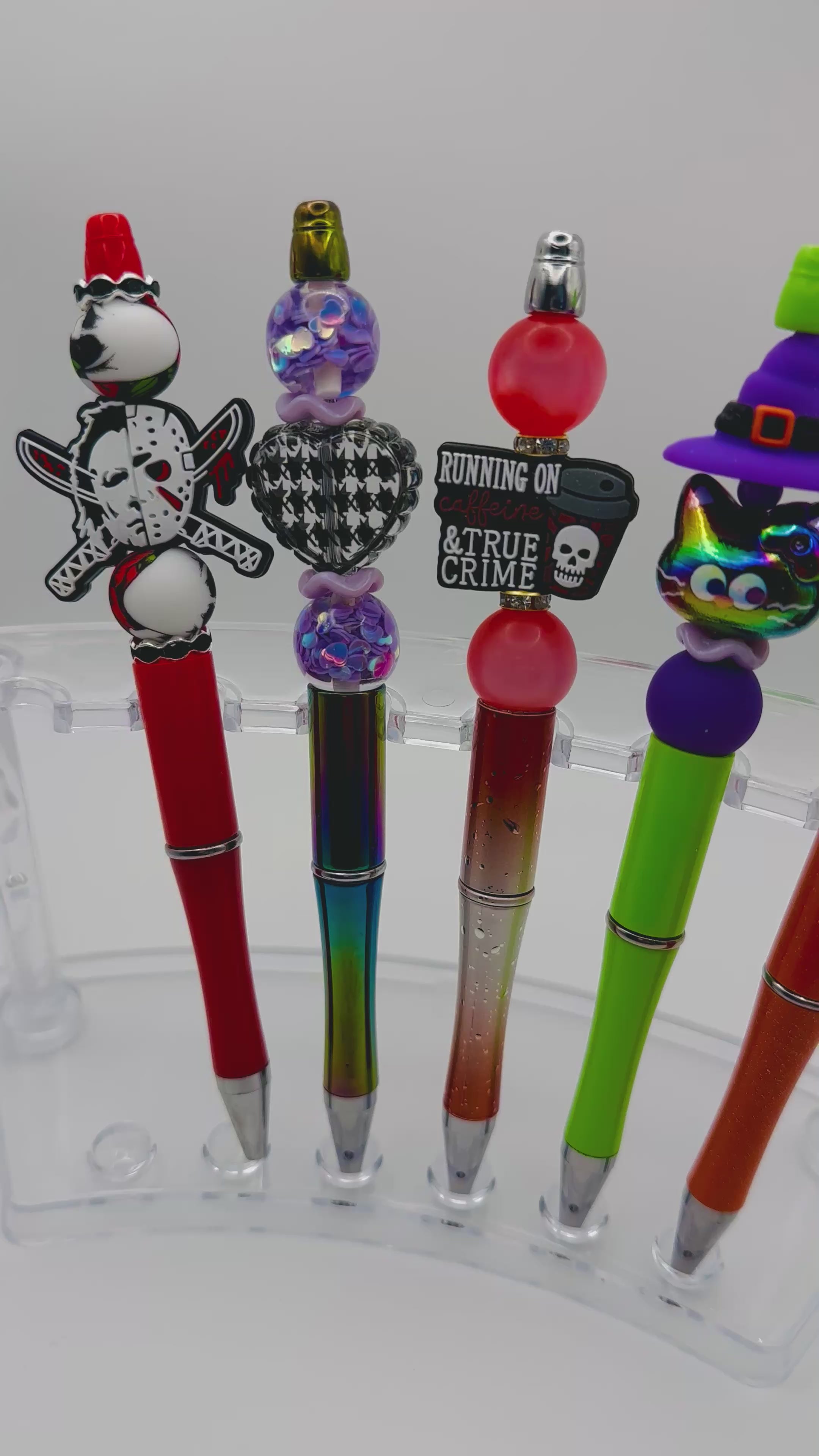 Beaded Pens - Colorful Stationery with Unique Bead Designs and Assorted Colors for Writing Needs