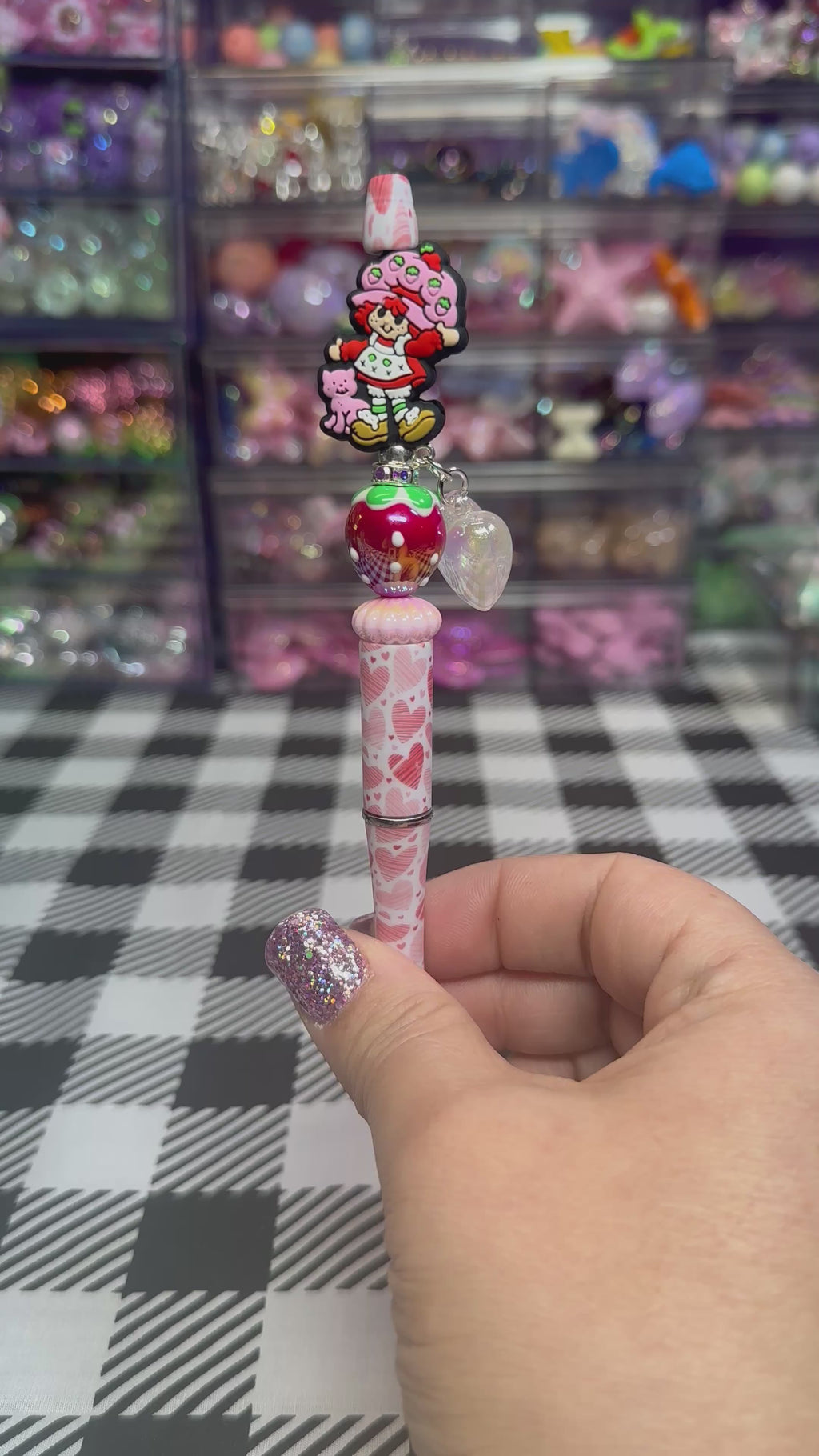 Beaded Pens Strawberry Girl Collection