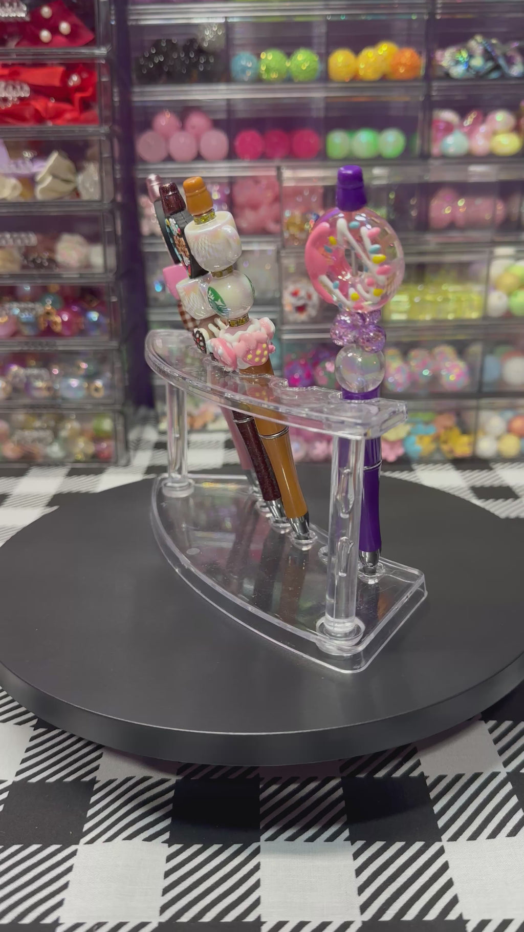 Beaded Pens with Coffee & Sweet Treats Designs