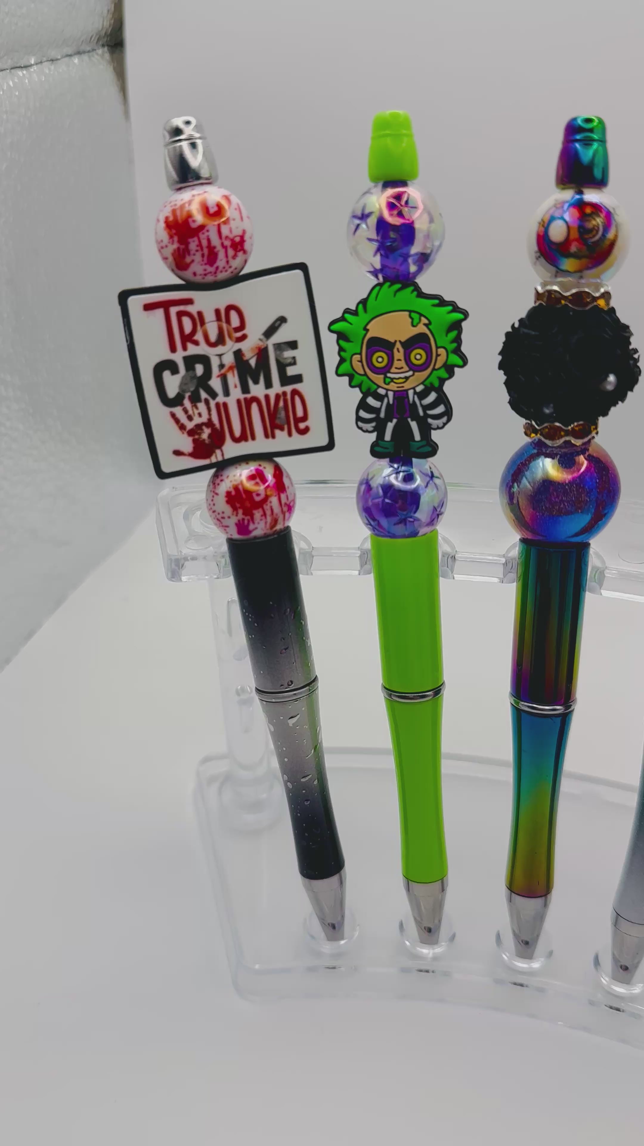 Beaded Pens - Colorful Stationery with Unique Bead Designs and Assorted Colors for Writing Needs