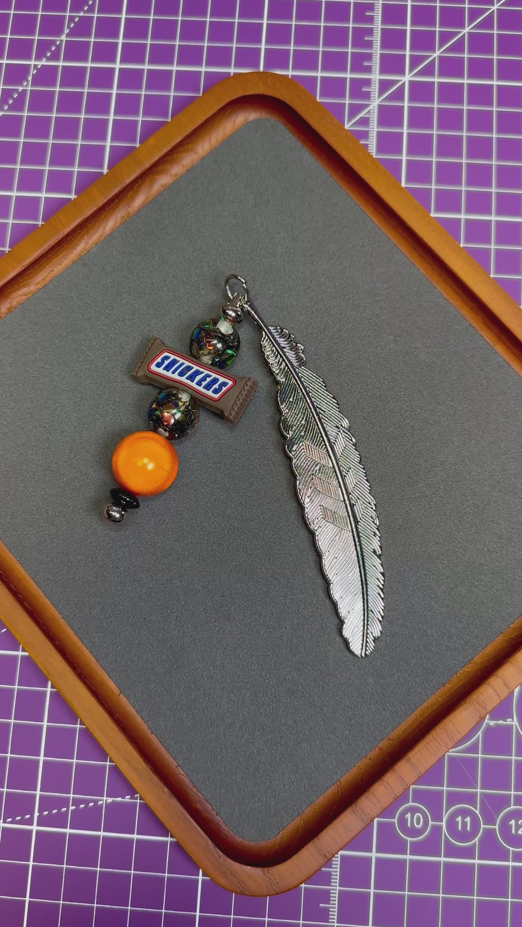 Beaded Leaf Bookmarks