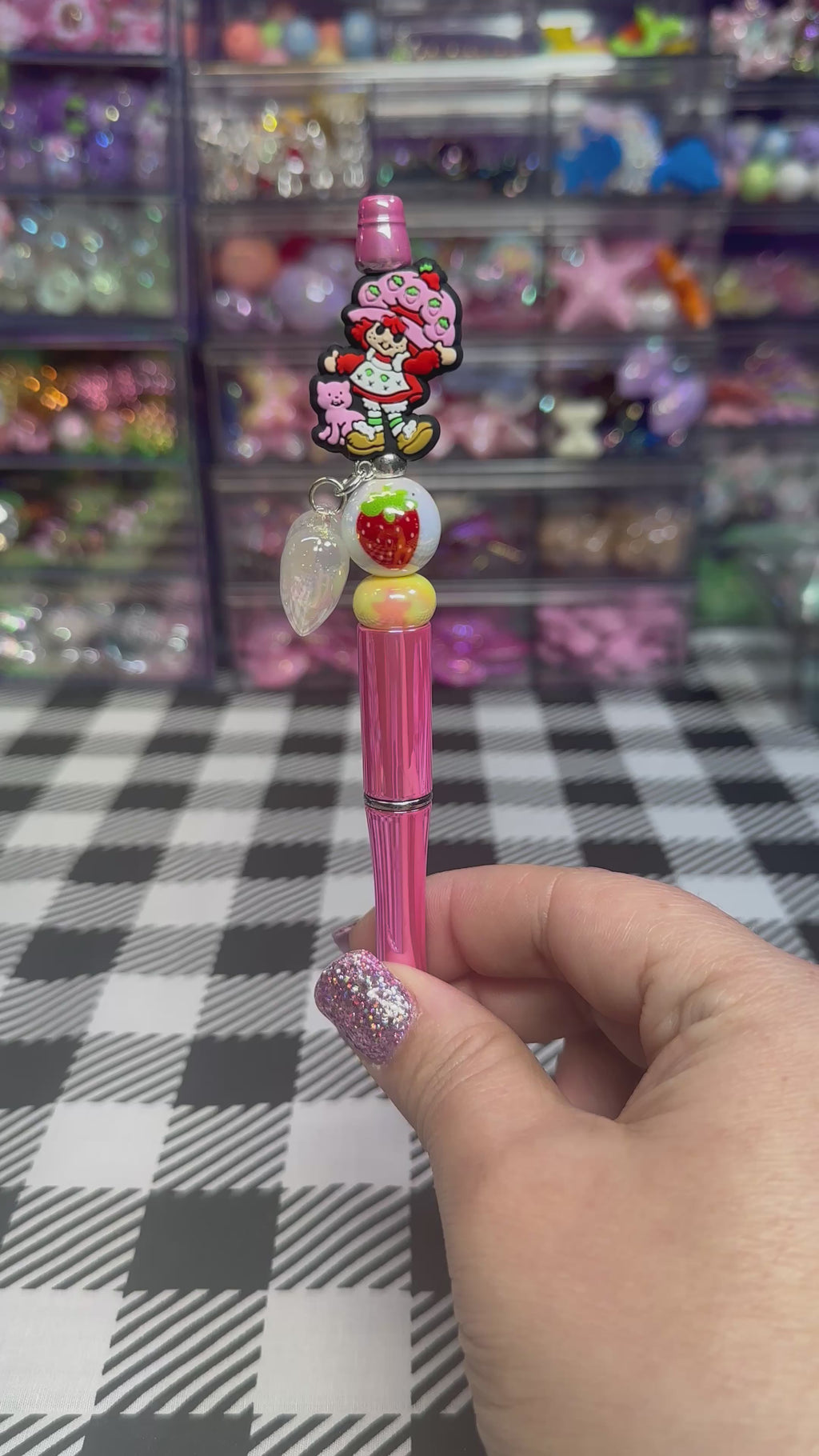 Beaded Pens Strawberry Girl Collection
