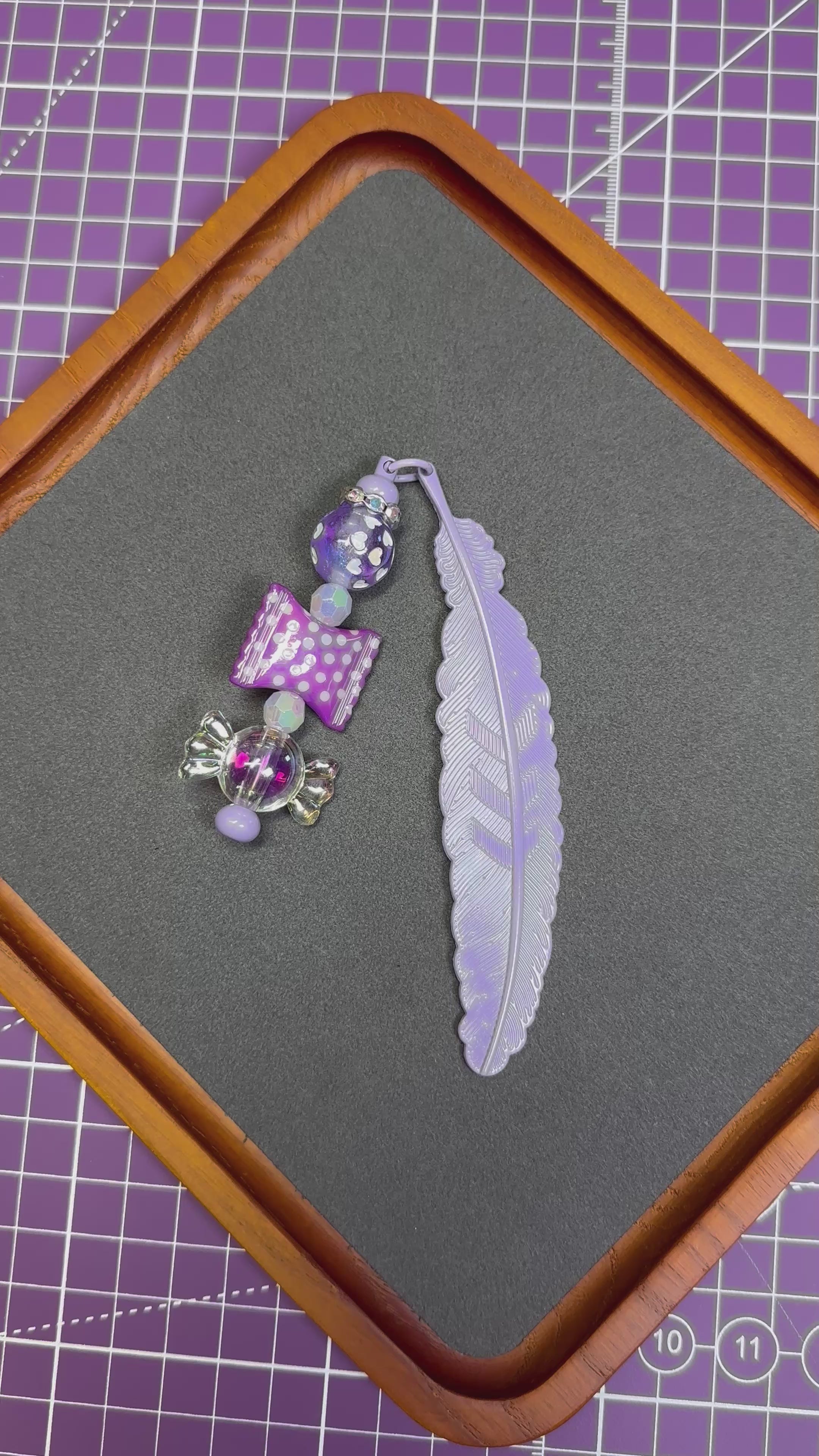 Beaded Leaf Bookmarks
