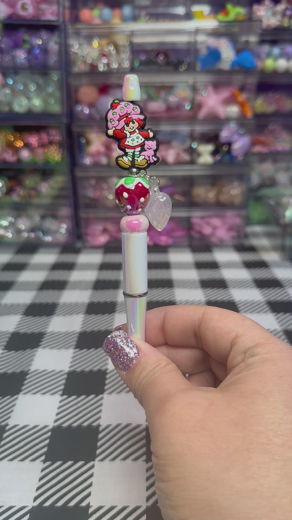 Beaded Pens Strawberry Girl Collection