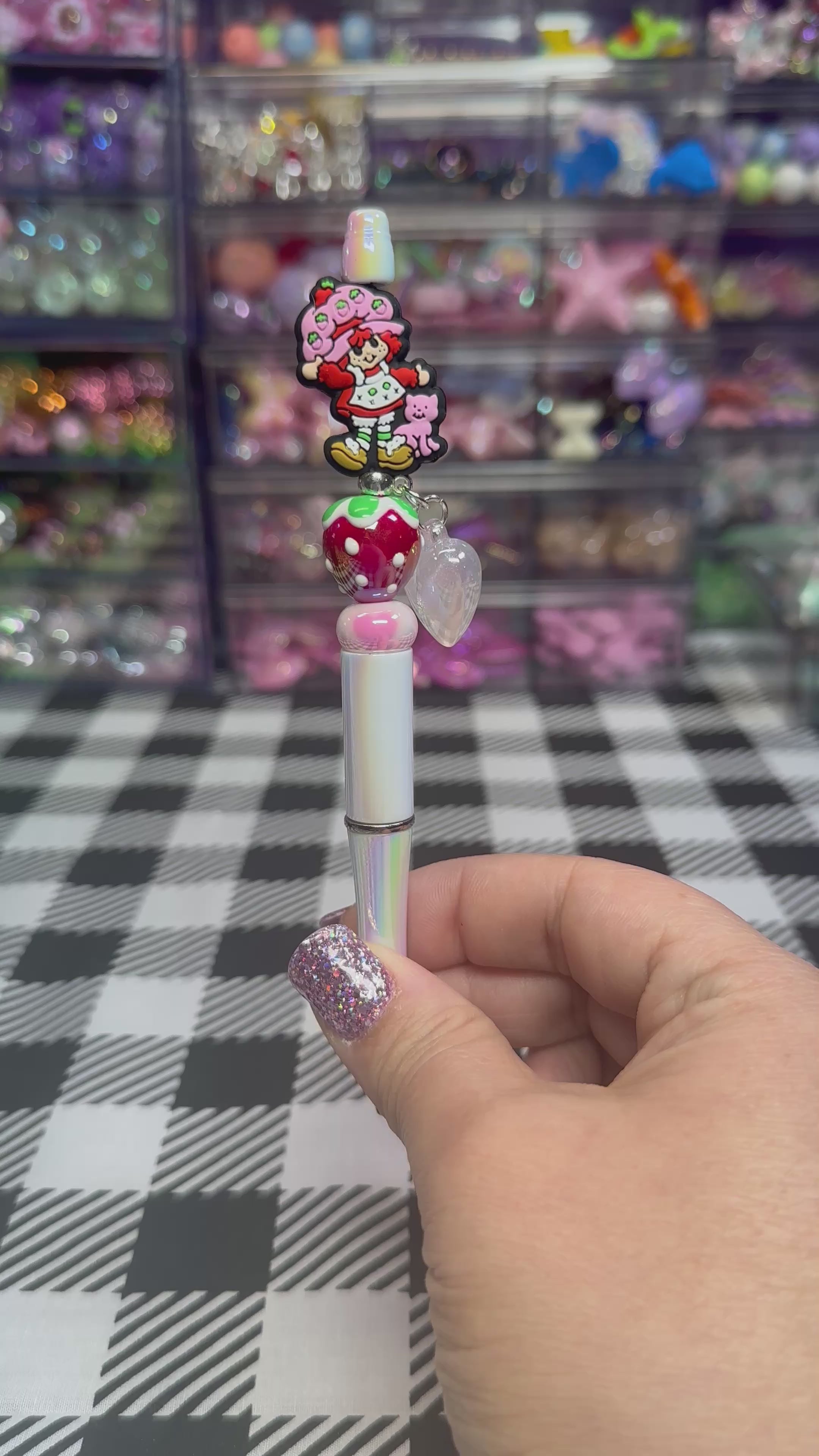 Beaded Pens Strawberry Girl Collection