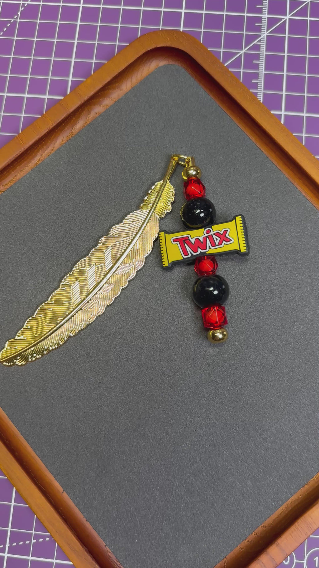 Beaded Leaf Bookmarks