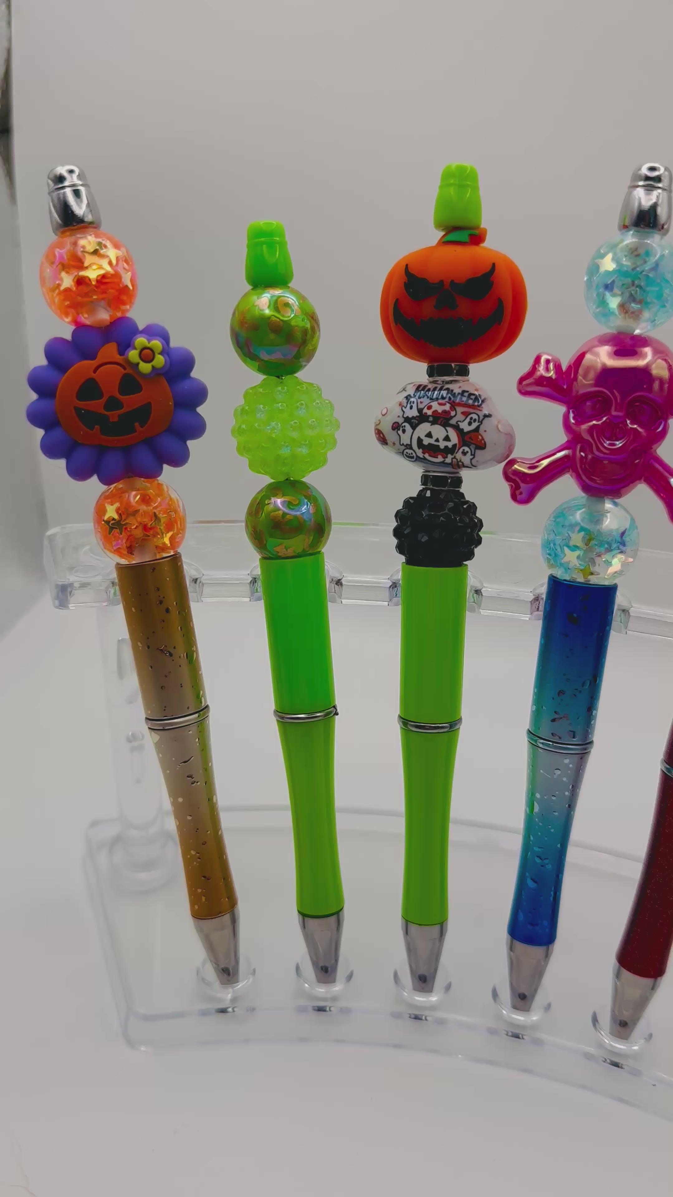 Beaded Pens - Colorful Stationery with Unique Bead Designs and Assorted Colors for Writing Needs
