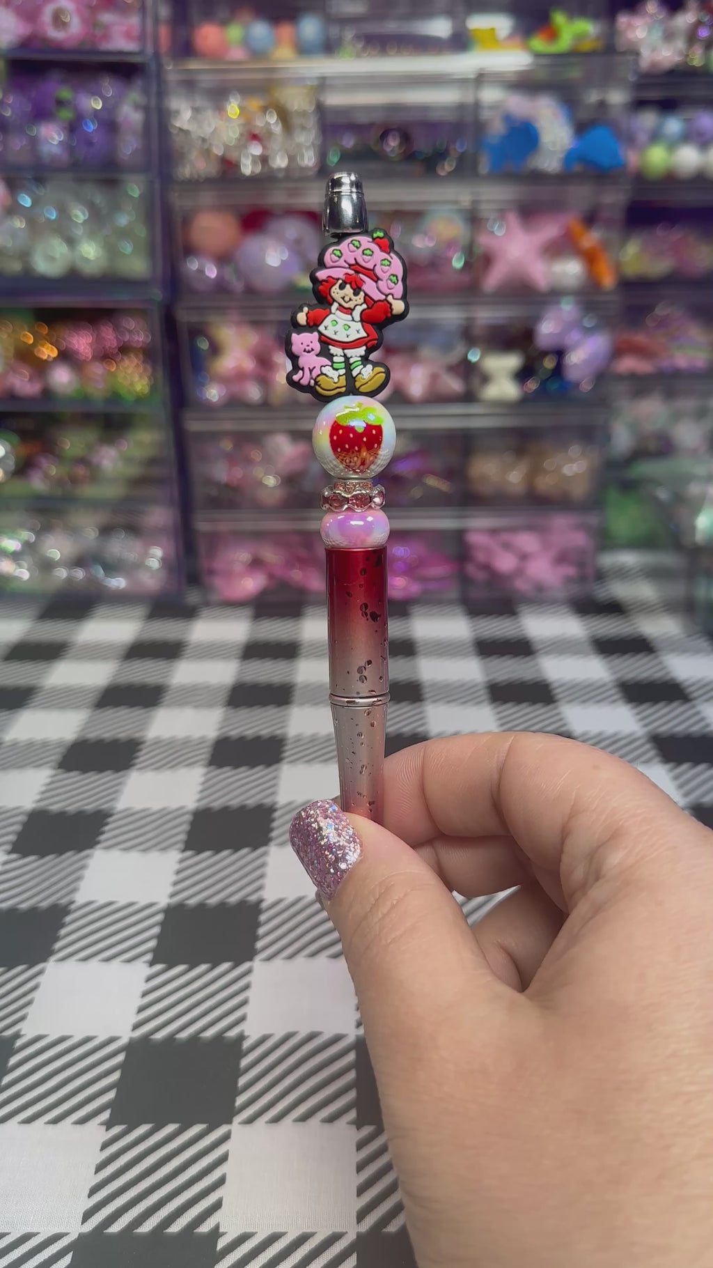 Beaded Pens Strawberry Girl Collection
