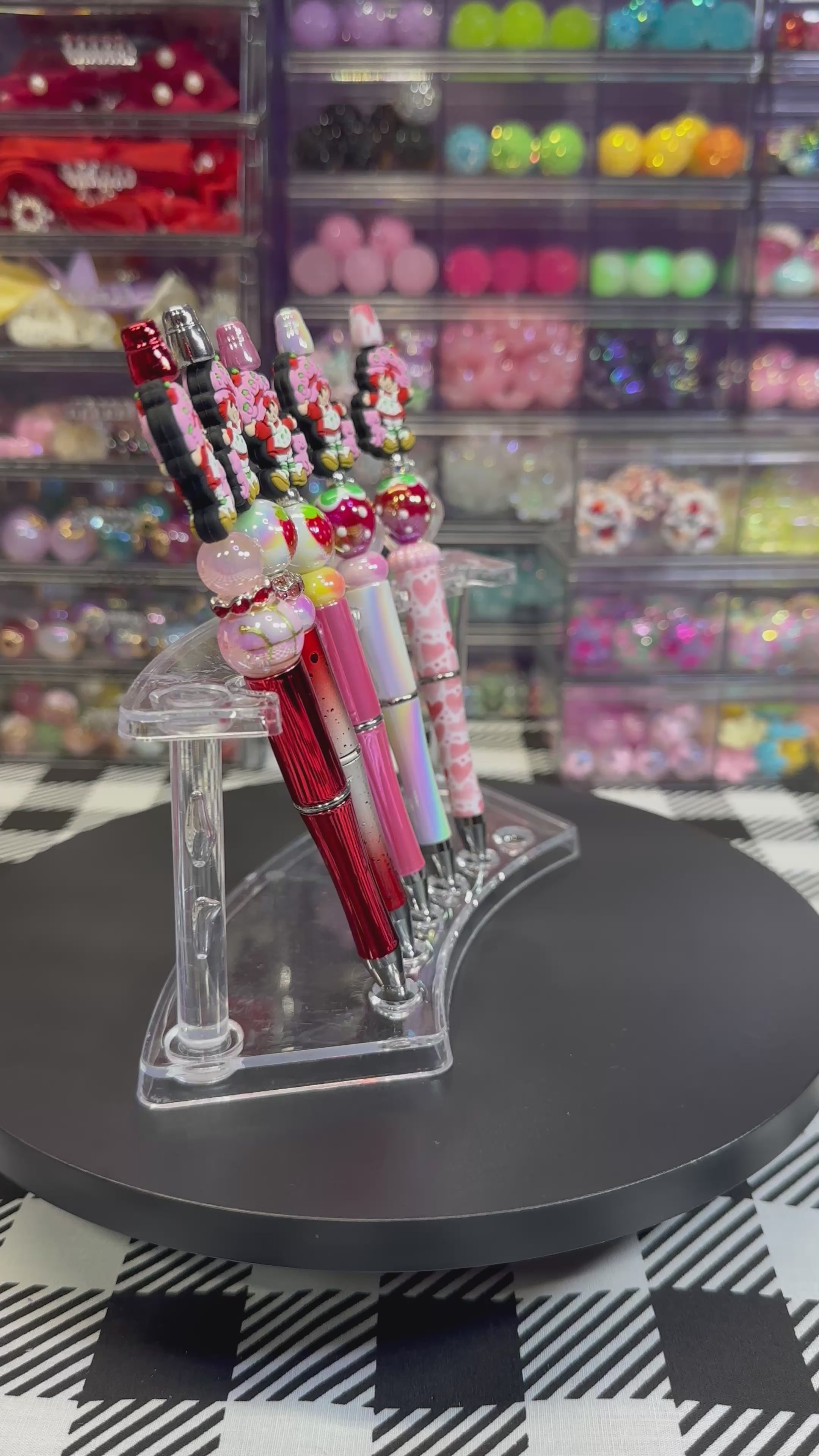 Beaded Pens Strawberry Girl Collection