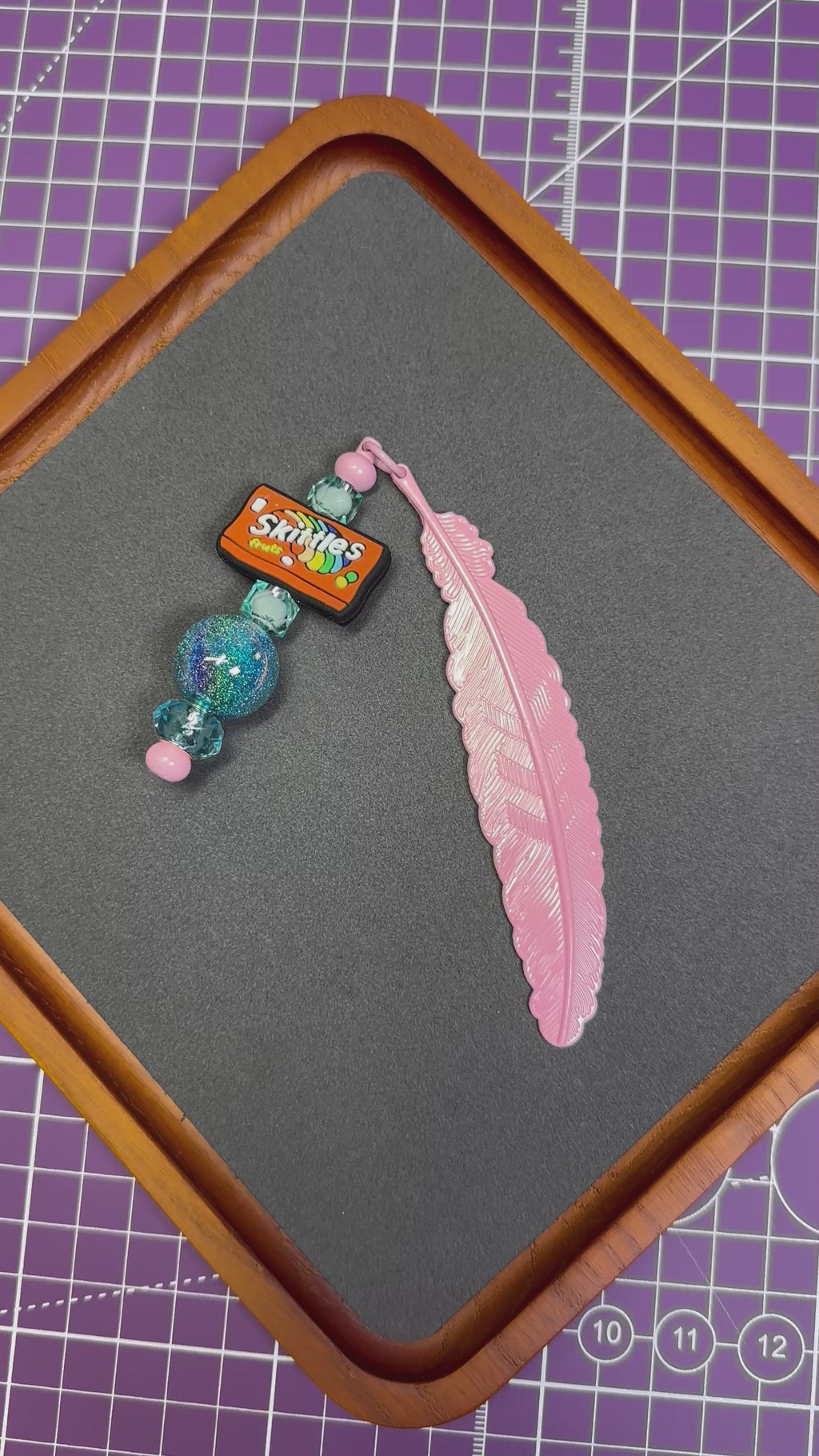 Beaded Leaf Bookmarks